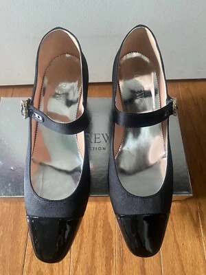 J CREW COLLECTION Puntera Satinada BOMBA MARY JANE MILLIE Talla 10 Foto 1 de 4