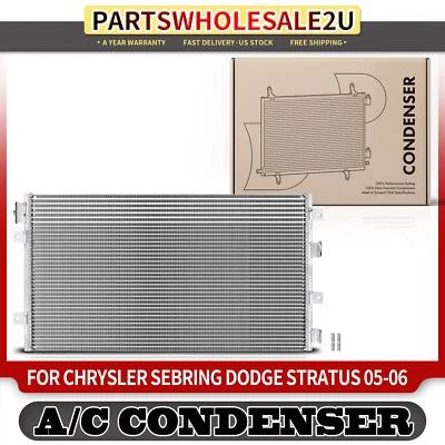 AC Condenser without Receiver Drier for Dodge Stratus Chrysler Sebring 2005-2006 - Image 1 of 4