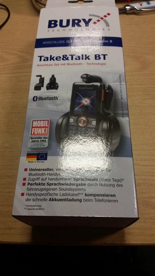 Bury System8 System 8 Take&Talk Car Kit Holder BT Bluetooth Mobile Phone Cradle  - Image 1 of 1