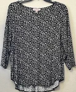 Philosophy Womens Black Green Comfort Knit Pullover Tunic Stretch Size 3X - Picture 1 of 7