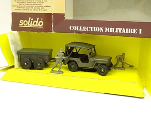 Solido Military Army 1/43 - Jeep Willys + Trailer 6034 - Picture 1 of 1