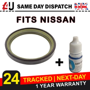 FITS NISSAN NOTE (2006-2013) REAR DRUM ABS MAGNETIC RING + RETAINER - Picture 1 of 4