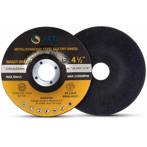50 Pack - 4-1/2" x .045" x 7/8" Depressed Center Cut-Off Wheel T27 Cutting Discs - Picture 1 of 8