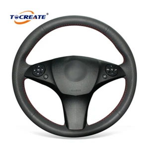 Artificial Leather Steering Wheel Cover for Benz C180 C200 C350 C300 CLS #THXB - Bild 1 von 10