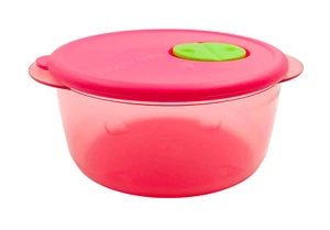 Tupperware Microondas Recalentable Plástico Rosa Redondo Rock N Serve Bowl 800 ml - Imagen 1 de 3