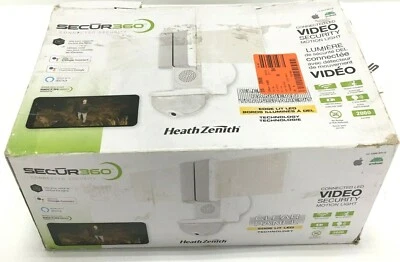 Heath Secur360 Motion Activated Flood Light Video Wi-Fi SecurityHZ-9309-WH - Image 1 of 4