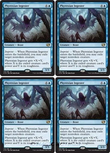 4x PHYREXIAN INGESTER Commander 2014 MTG Blue Creature — Beast Rare - Image 1 of 1