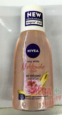 125ml Nivea Rosy White Hokkaido Rose Oil-Infused Micellar Heavy Makeup Remover - Image 1 of 3