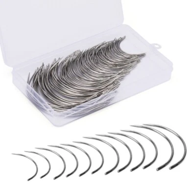 Sillines Aguja Curvada Aguja Tapicería Aguja Cuero Aguja de Coser Fácil de Usar Foto 1 de 4