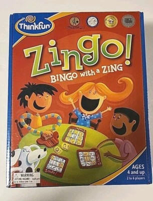 Zingo! Zingo by ThinkFun Bingo with a Zing Game 2 To 6 Players Ages 4+ - Image 1 of 3