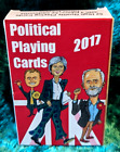 POLITICAL PLAYING CARDS 2017 Brexit Trump Corbyn Merkel Farage Red. NEW