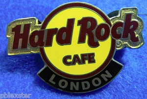 LONDON RED LINE CLASSIC HRC LOGO TAC BACK PIN USA 4 LINES BOX Hard Rock Cafe PIN - Picture 1 of 1