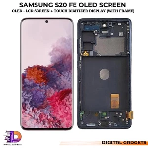 Samsung Galaxy S20 FE SM-G780 OLED Screen Replacement LCD Digitizer With Frame - Picture 1 of 6