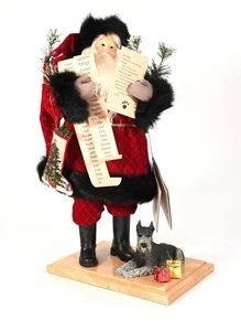 Lynn Haney -A Tail Wagging Christmas- Figura de Papá Noel con perro 2001 - Imagen 1 de 10