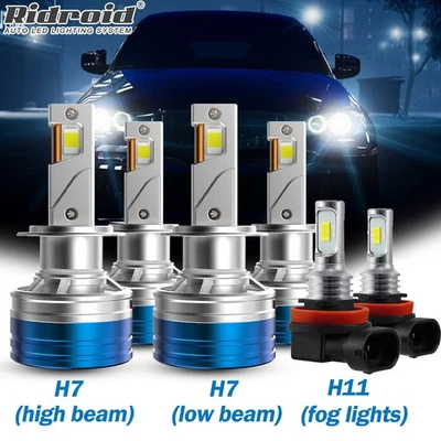 Para BMW X1 2012-2018 6000K - 6x Bombillas LED Faro Alto Bajo + Faro Antiniebla Foto 1 de 4