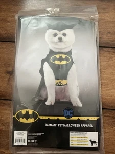 FFIY Batman Dog Costume, Black| Soft and Comfortable Hooded Dog Costume S - Picture 1 of 2