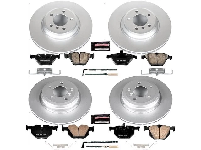 Kit de pastillas de freno y rotor delanteras y traseras para BMW 335xi DZ943NZ 2007-2008 Foto 1 de 1