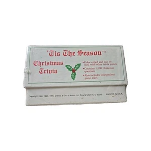 Tis The Season Christmas Trivia Card Game Family Timeless Holiday Knowledge Fun - Picture 1 of 5