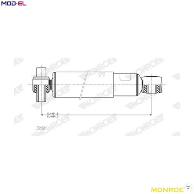 SHOCK ABSORBER T5469 FOR VOLVO FMX/II FH/16 FH16 D11K330/D11C330/D11K370 10.8L - Image 1 of 4