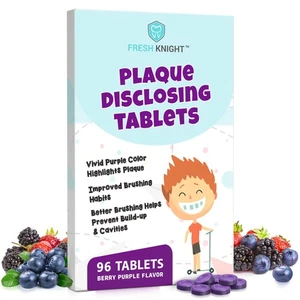 Plaque Disclosing for Teeth, 96 Count, Dental Disclosing for or Adults, Shows... - Foto 1 di 9