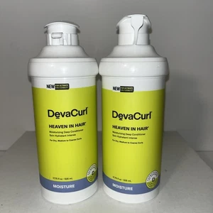 DevaCurl Heaven in Hair Moisturizing Deep Conditioner 17.75 oz - Pack of 2 - Picture 1 of 4