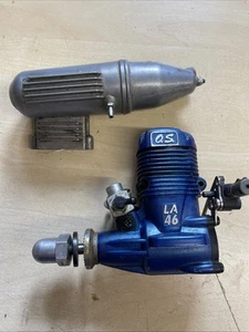 OS Engines Max 46 LA Blue 2 Stroke RC Nitro Model Plane Engine - Picture 1 of 10