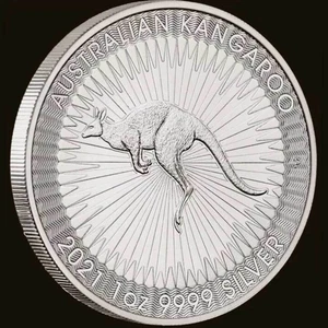 5oz solid 99.99% silver coin 2021 Kangaroo, Perth Mint, Uncirculated - Picture 1 of 19