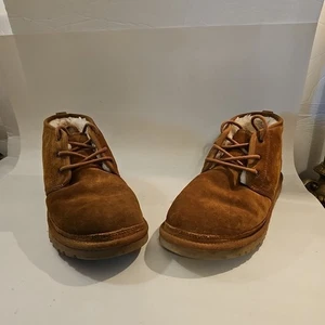 Uggs Neumel Knöchelschuhe zum Binden braun Fell gefüttert Größe 10 - Bild 1 von 10