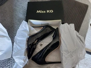 Womens 11.5cm/4.5 Inch, In BLACK Closed Toe Stiletto Sexy High Heel Size 5 UK - Picture 1 of 21