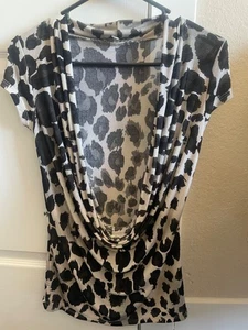 charlotte russe animal print Wasserfallknie Top - Bild 1 von 3