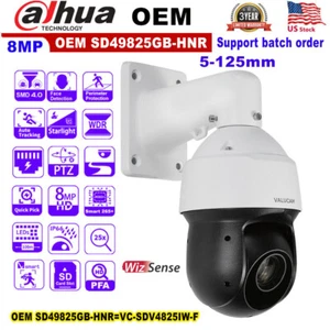 US STOCK DAHUA OEM SD49825GB-HNR 8MP Starlight SMD4.0 fotocamera PTZ tracciamento automatico - Foto 1 di 24