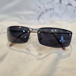 Valmassoi Gili Black Rectangular Silver Frame Sunglasses Made In Italy Unisex - Picture 1 of 6
