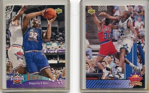 1992-93 Upper Deck Shaquille O'Neal #424 & #474 - Picture 1 of 3