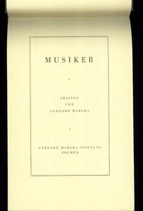 Musiker, Skizzen von Gerhard Marcks - Gerhard Marcks Stiftung Bremen 1984 - Bild 1 von 1
