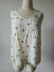 Women's Floral Print Pleated Tank Top Blouse - Picture 1 of 4
