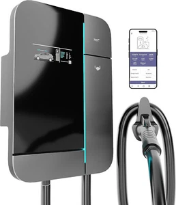 PRTDT Smart EV Fast Car Charger UL Cert. Level 2, 14-50 Plug, 48A WiFi 240V 25Ft - Bild 1 von 9