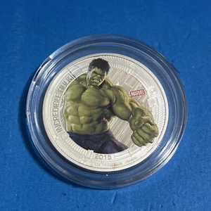 2015 Incredible Hulk Niue 1oz Silver New Zealand Mint - Picture 1 of 2