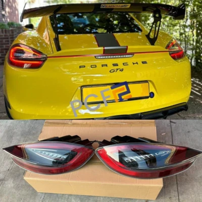 2013-2016 Smoke Black LED Tail Light For Porsche 981 Boxster/Cayman/Spider/GT4 - Image 1 of 4