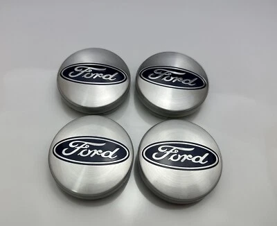 Abdeckung Nabenkappe Nabendeckel 54mm Radkappe Silber NEU+.4x FORD  - Image 1 of 3