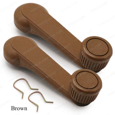 Pair Brown Windows Crank Handle For Mazda MagnumB2200 B2500 B2600 1985 1998 - Image 1 of 4