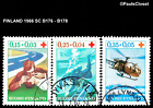 FINLANDE 1966 SC B176 - B178 CROIX ROUGE FINLANDAISE SRTAX 4 CROS ROUGES FINLANDAISES UNG F/VF