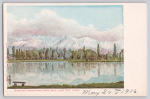Postcard Wasatch Mountains As Seen From Salt Lake City Utah USA - Picture 1 of 3
