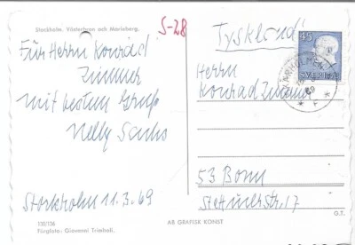 Nelly Sachs - Schriftstellerin - Nobelpreis 1966 - original signiert "1969" - Bild 1 von 4