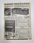 1927 Récepteurs radio Sears Roebuck/six tubes