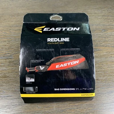 Easton Redline Baseball Softball Youth Bat Bag 31" Black Holds 2 Bats - Image 1 of 4