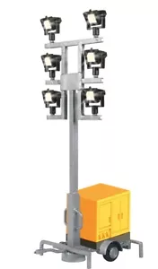 HO Scale Accessories -1343 - H0 Luminous giraffe on a trailer, with 6 LEDs white - Foto 1 di 1