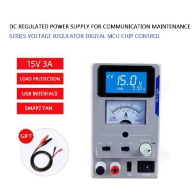 APS15-3A DC Regulated Power Supply 15V 3A High Power Adjustable Phone Repair - Image 1 of 4