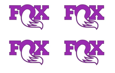 LOSI   FOX  DIE-CUT   Decal  Sticker  (  4  PCS  )    Offroad  RC Truck NEW - Image 1 of 2