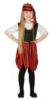Carnevale Halloween Vestito Corsara Pirata Piratessa Bambina Pirate Girl Costume