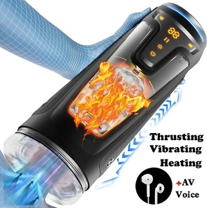 Male Masturbaters Automatic HandsFree Telescopic Cup Sucking Stroker Men Sex Toy - Picture 1 of 14